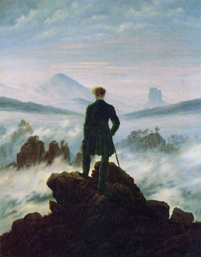 wanderer above the sea of fog Caspar David Friedrich